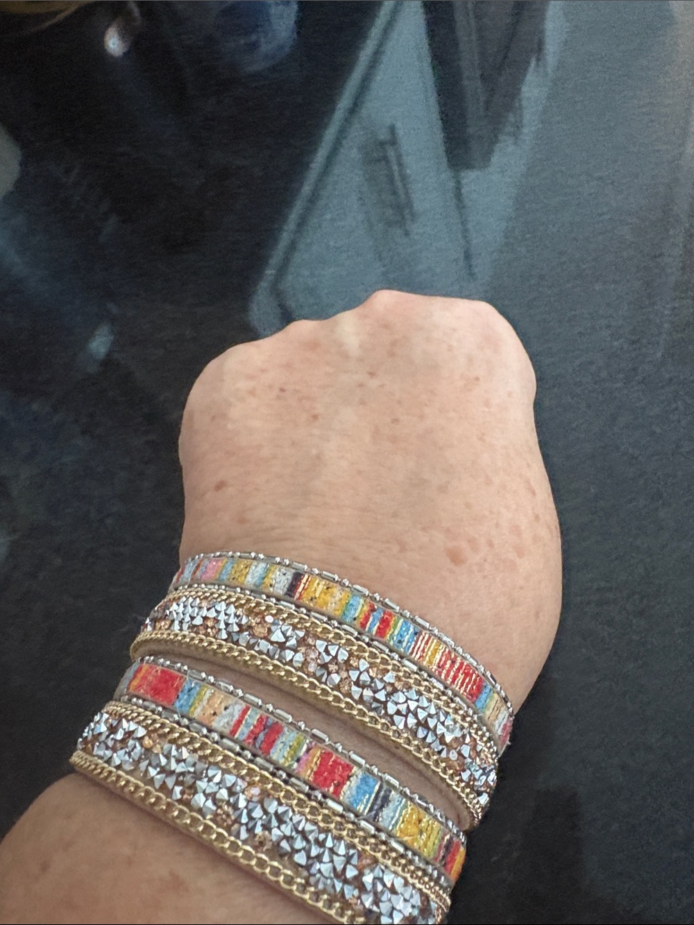 Torrid Leather Beaded Bracelet